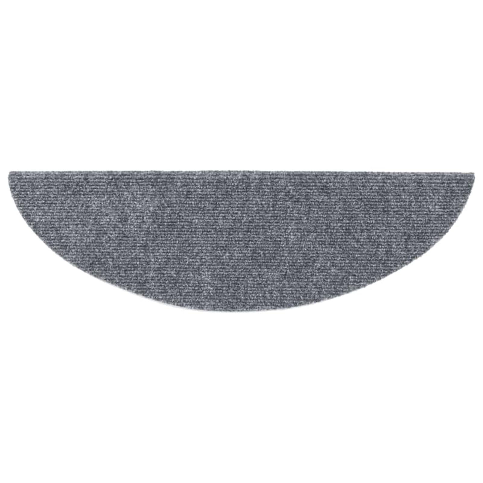Tidyard Tapis d'escalier Auto-adhésif 15 pcs 56x17x3 cm Gris Clair, Tapis Escalier Tapis de Sécurité pour Sol Protection, Aînés et Animaux