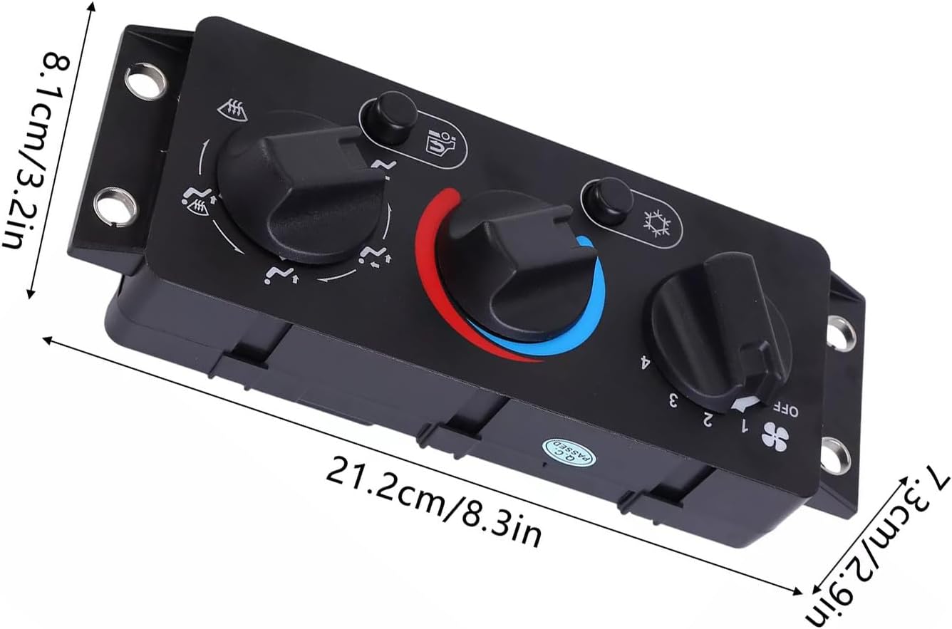 1pc Temperature Control Panel Air Conditioning Switch 20992943 25110700 For CHU CXU 612 613 614 Car Replacement