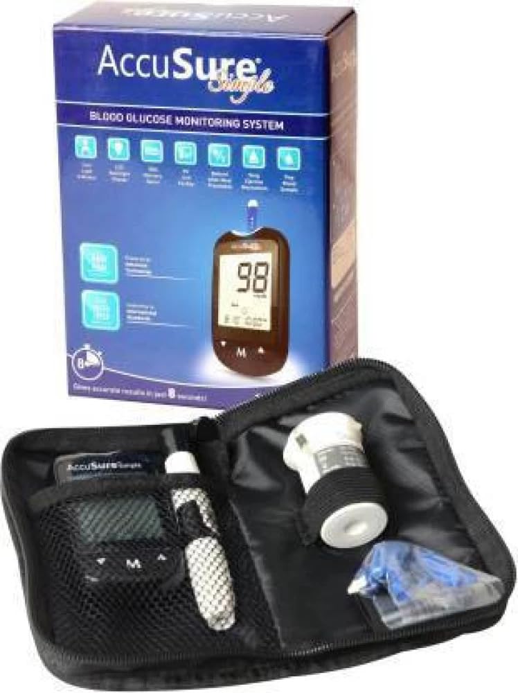 See full amazon price history chart for AccuSure Instant Digital Simple Glucometer Kit |with 50 Strips,10 Lancet,1 Lancing device for Accurate Blood Glucose Sugar Testing Machine AccuSure Instant Digital Simple Glucometer Kit |with 50 Strips,10 Lancet,1 Lancing device for Accurate Blood Glucose Sugar Testing Machine (B0CX5N2Z69) Amazon Price History, Amazon Price Tracker