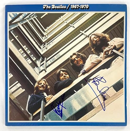 Sir Paul McCartney & Ringo Starr Signed Autograph Album Vinyl