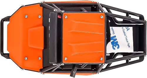 Miniatura 3 de INJORA Rock Buggy - Kit de chasis de nailon para SCX24 C10 JLU Bronco Axial 124 RC Crawler piezas de actualización de coche naranja