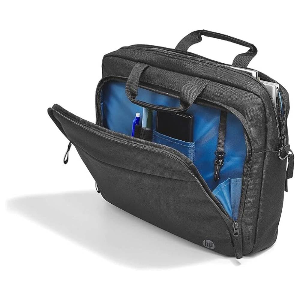 HP Professional TopLoad Briefcase Messenger Bag for Laptop/Chromebook/Mac, RFID, Suitcase Pass-Through - Grey