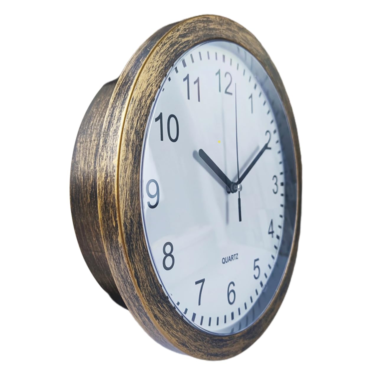Horloge murale ronde silencieuse TOPBATHY : cachez vos objets de valeur