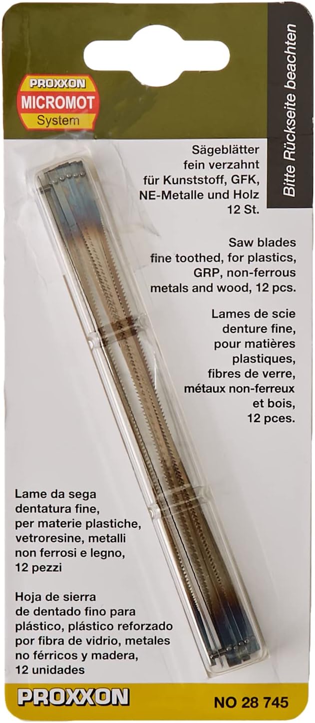 Lame Da Traforo Super-Cut Nr. 5 - Per Materiali Dolci, 12 Pezzi, Acciaio Di Alta Qualità, Compatibili Con Proxxon - Foto 7