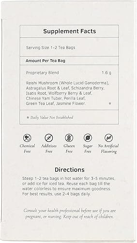 Miniatura 3 de Reishi Hever Guard Herb Tea by Health King - Apoya las funciones saludables del hígado y desintoxicación - (4 unidades, 80 unidades bolsitas de té