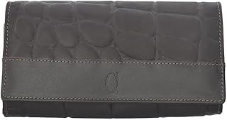 محفظة بغطاء قلاب من الفا ليذر كو. A02-09-804 34 6 مقاس L بني داكن الرجال