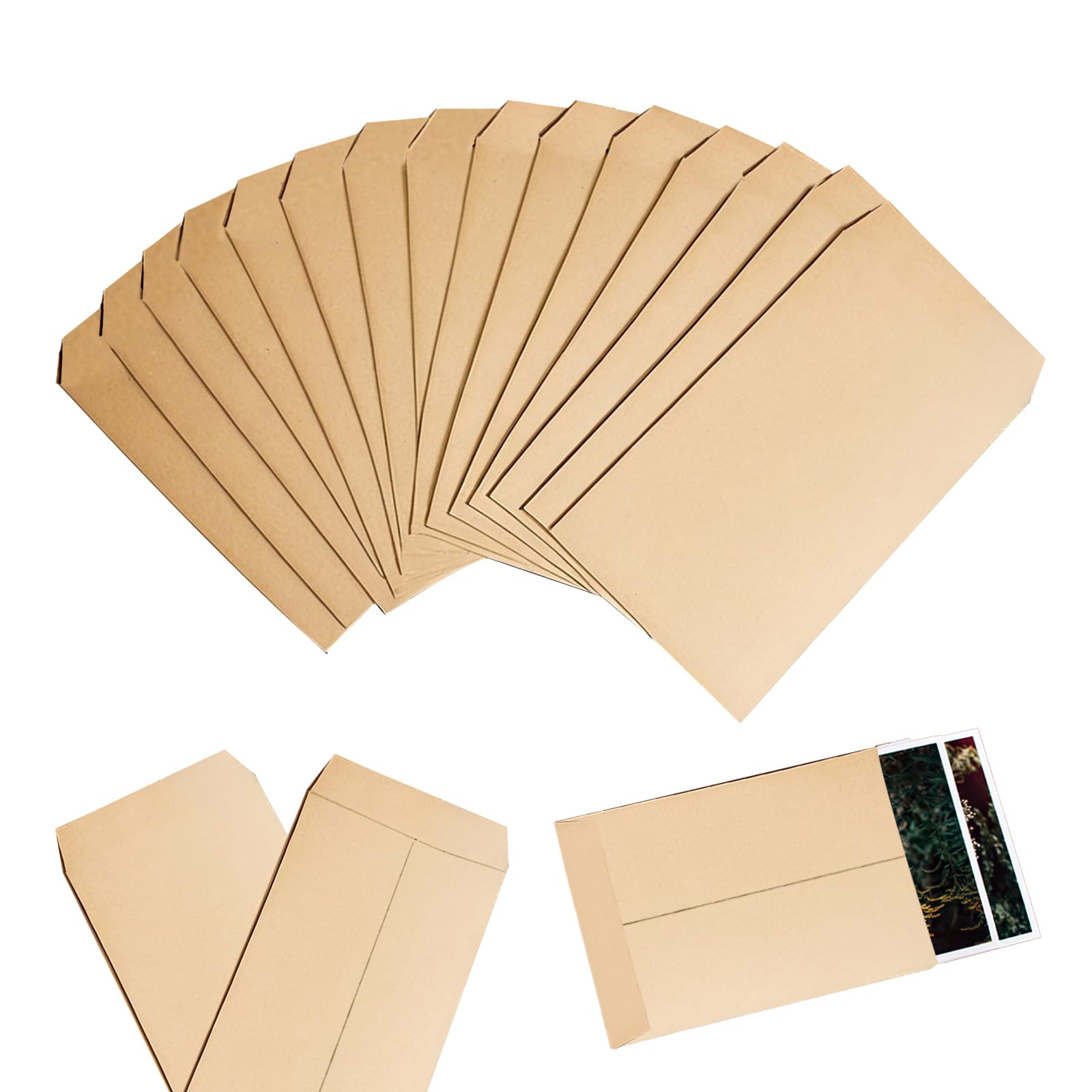 50 Pcs Small Brown Kraft Paper Envelopes, Self-Adhesive Seed Envelopes, 10x6cm/3.9x2.4inch, Perfect for Packaging Small Items, Storing Seeds, Coins, Beads or Stamps โ image 1