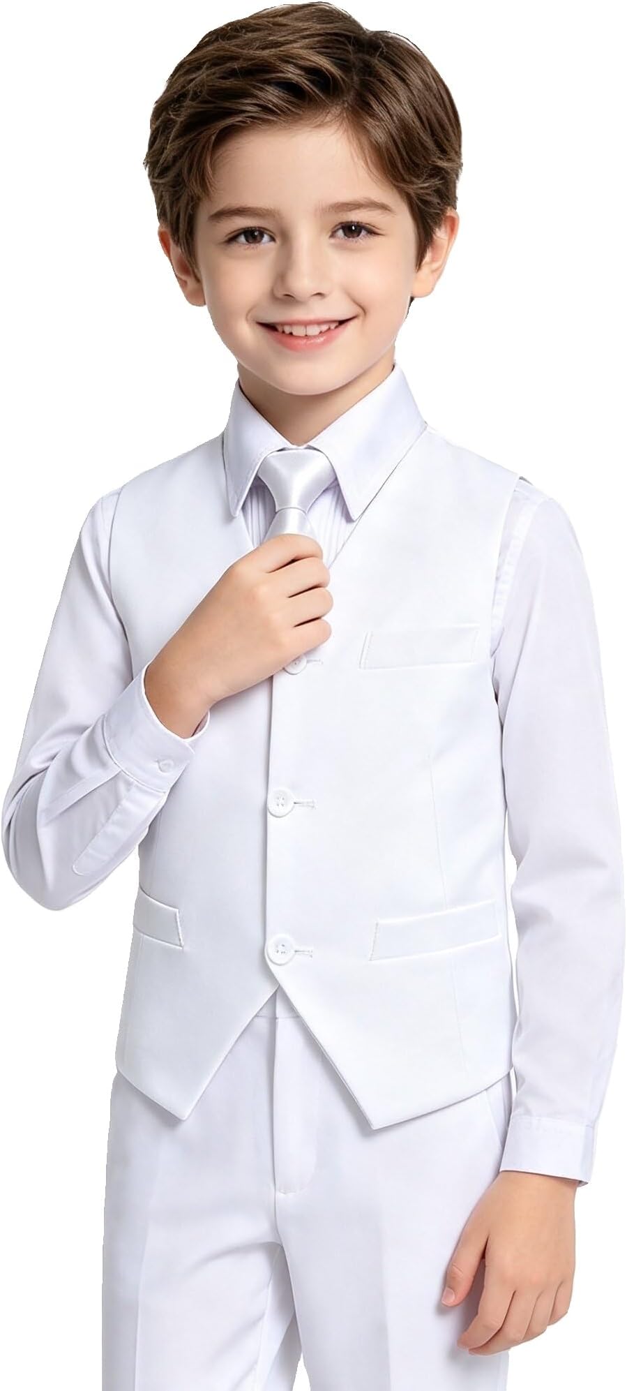 Boys Suit Vest Set Formal Dress Suits Wedding Outfit Dresswear