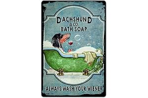 Daschund Soap Co Always Wash Your Weiner Funny Tin Sign