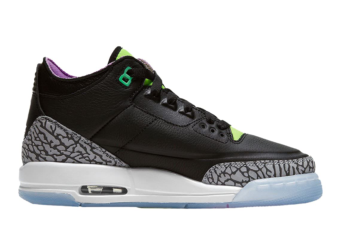 Jordan Kid's Shoes Nike Air 3 Retro SE (GS) Electric Green DA2304-003 (Numeric_7)