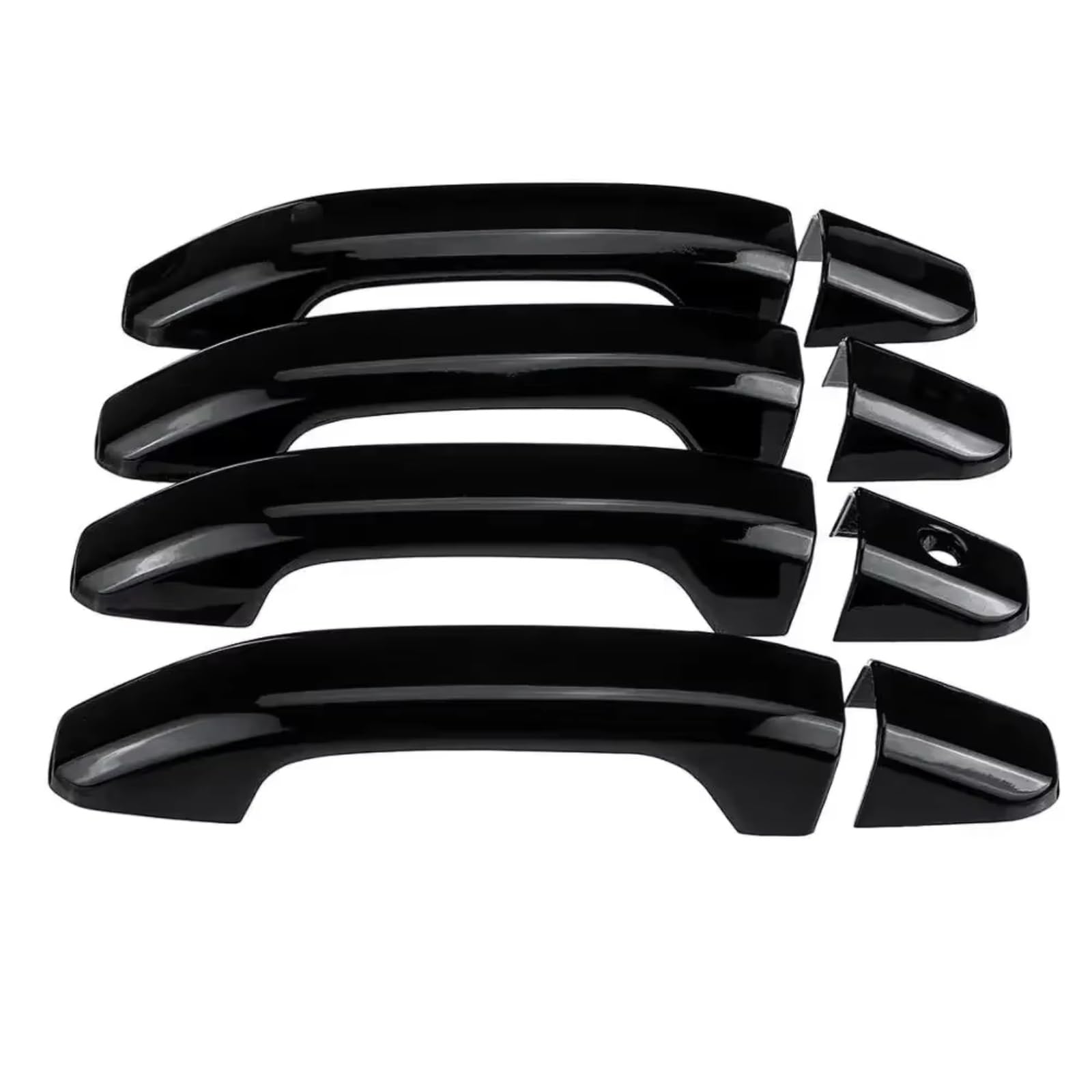 WOLIIEXZ Exterior Door Handle Cap Compatible with Chevy for Silverado 3500 2014 2015 2016 2017 2018 2019 ABS Chrome Accessories Exterior Door Handle Housing(Black)
