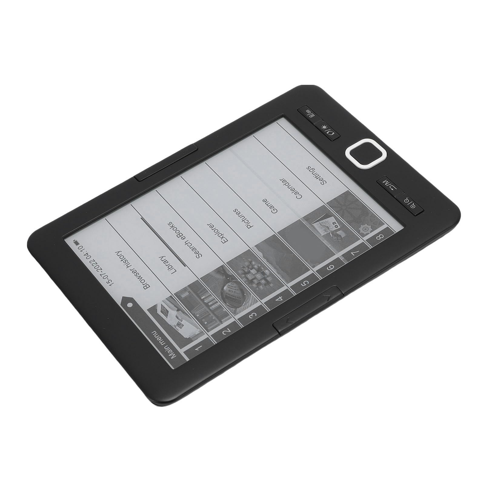 6 Zoll 8G 128 MB HD-Touchscreen-Tintenbildschirm Tragbarer E-Reader, Taschenbuch-PDF-Reader mit Schnellerem Seitenwechsel, E-Book- für Erwachsene, Unterstützt Mehrere Textbildformate