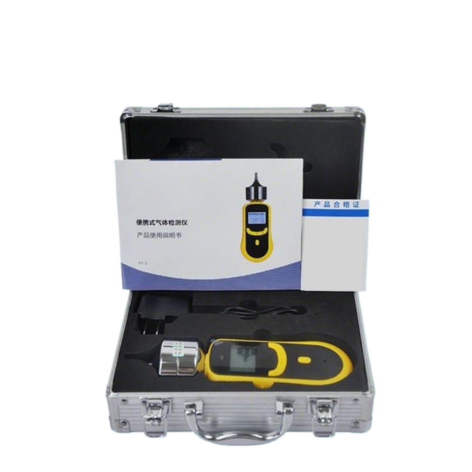 Détecteur de gaz, Détecteur De Gaz CO2/H2S/O2/CH4, Compteur Qualité L'air, Moniteur, Analyseur Fuite, Portable, pour la Maison