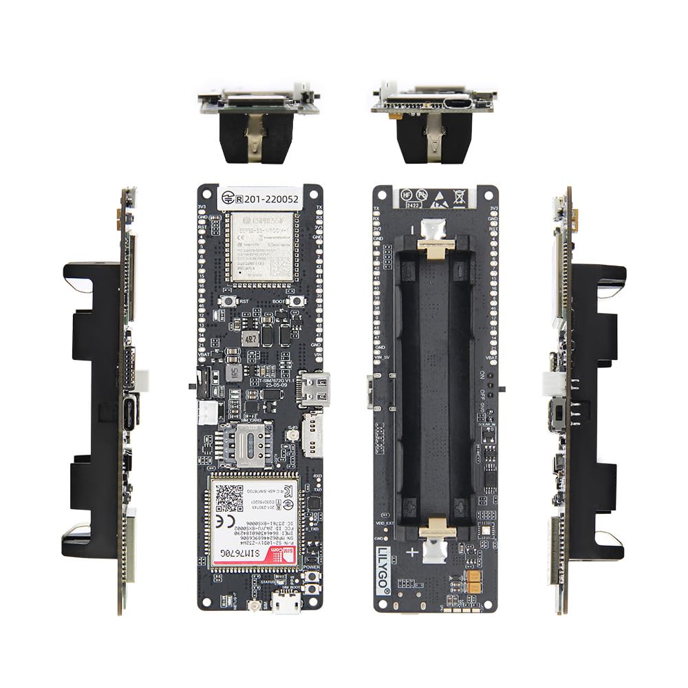 LILYGO T-SIM7670G-S3 ESP32-S3 4G LTE Carte de développement TTGO pour appareils IoT de communication cellulaire sans fil à faible consommation et longue portée avec GPS