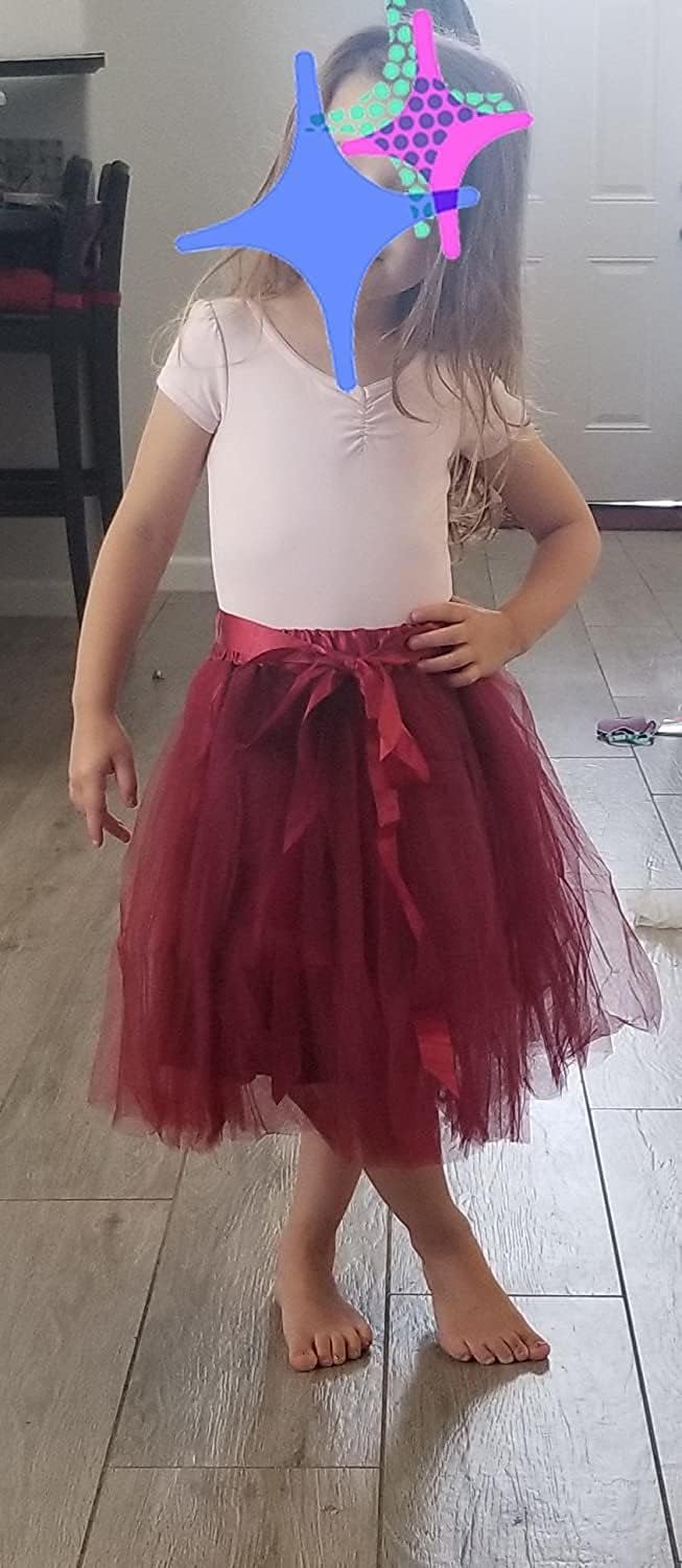 Dancina Girls Knee Length Tutu Layered Tulle Skirt Ages 2-13 - Image 2