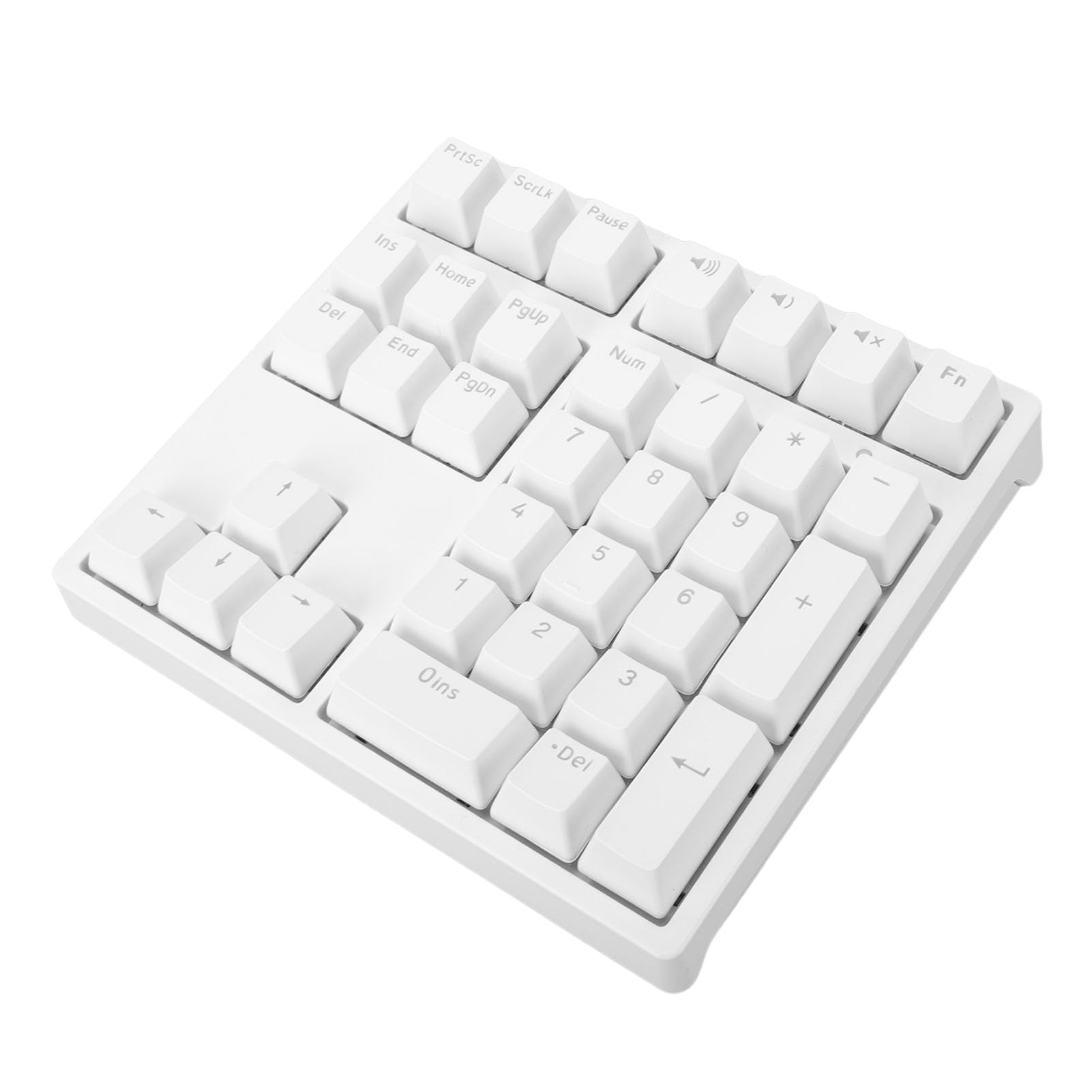 XUMIUZIY Number Pad, Mechanical Numeric Keypad with RGB Backlit, Hotswap Blue Switches, PBT Keycaps, 34 Keys USB Wired Numpad for Laptop, Computer, PC (White)-image-42