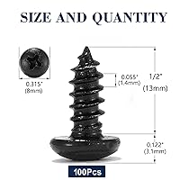 Vista 51 de Tornillo de madera #7 x 3/4 pulgadas, 100 unidades, 18-8 (304), cabeza de acero inoxidable, tornillos autorroscantes rápidos para paneles de yeso
