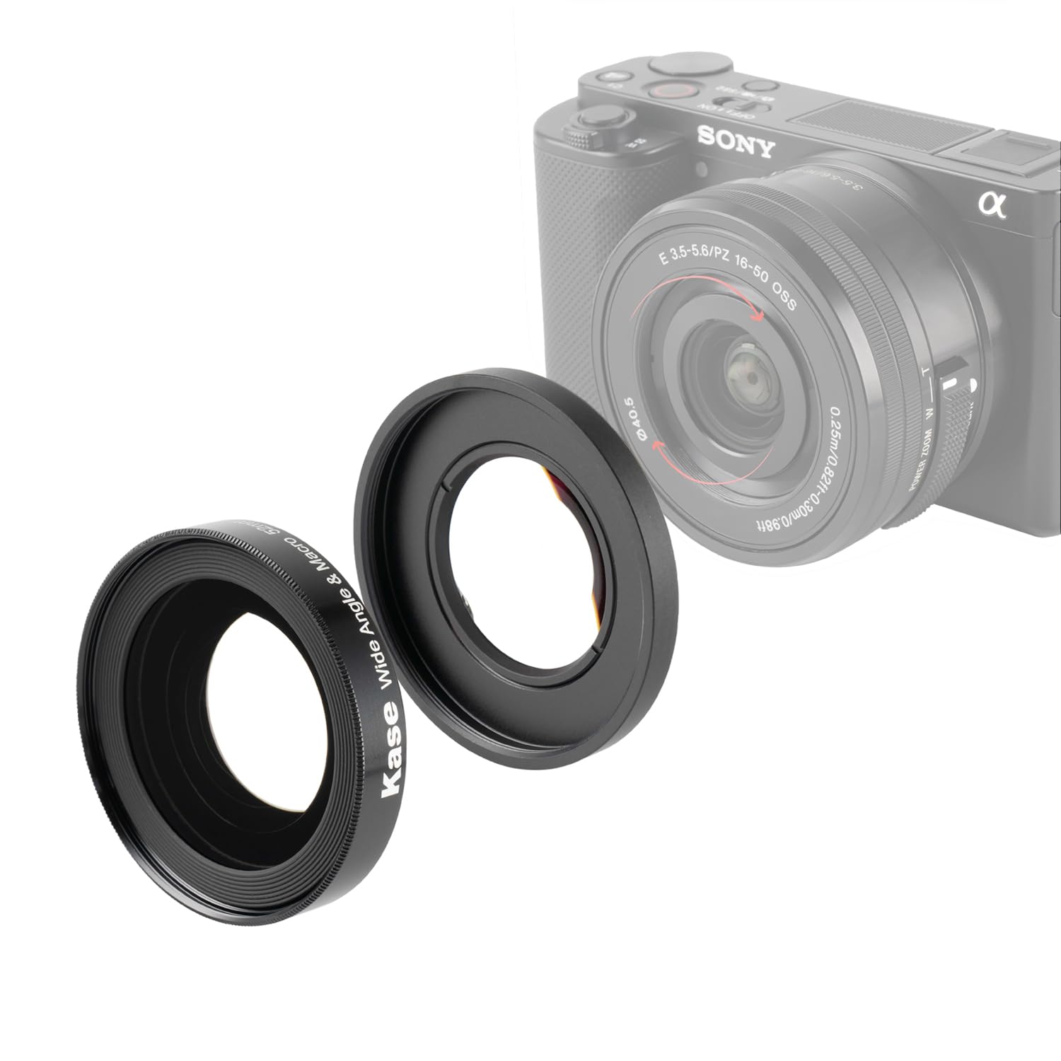 Amazon.co.jp: Kase 40.5mm HD広角レンズ Sony ZV-E10 Vlogカメラ対応