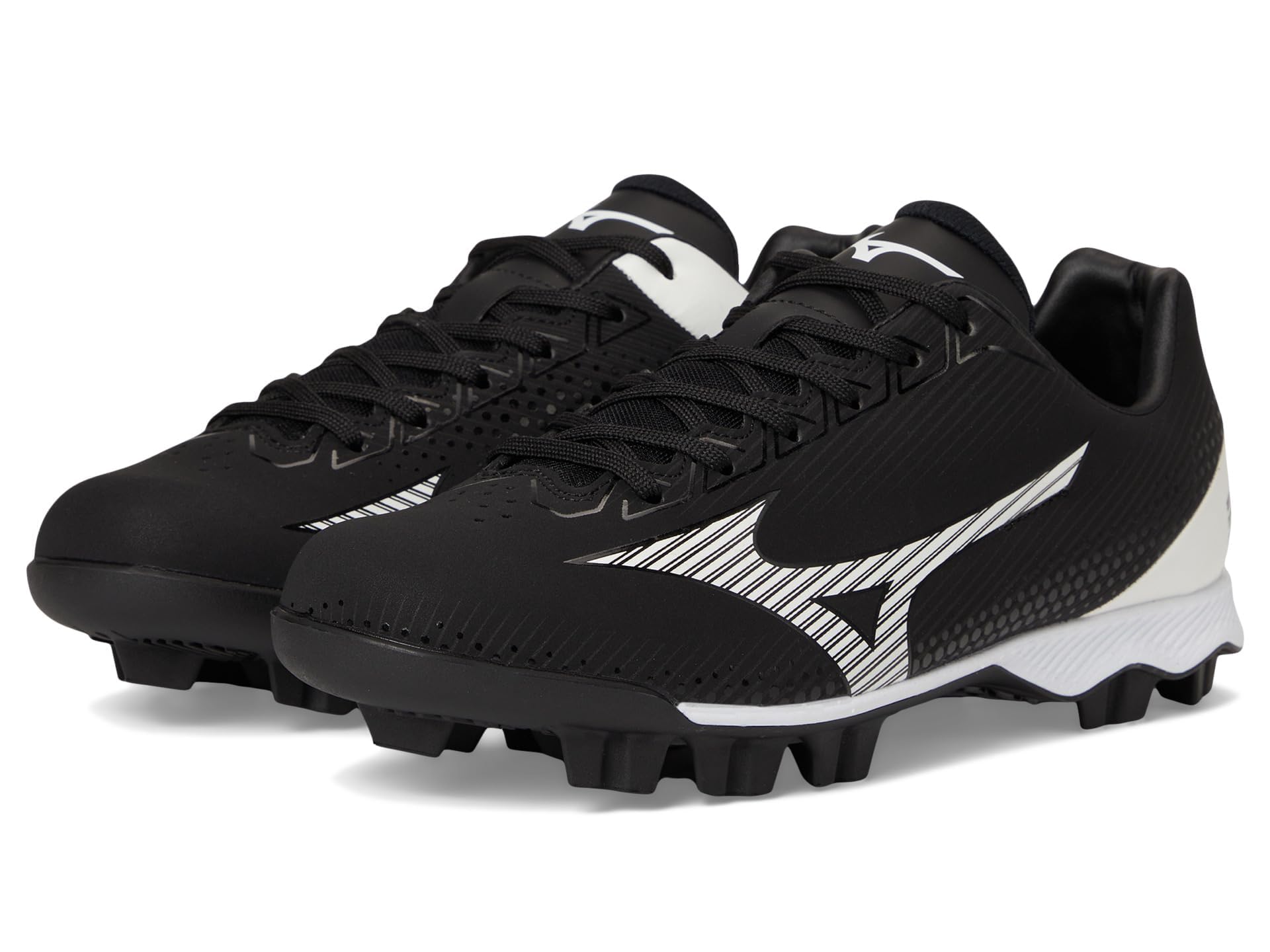 Mizuno Women's Wave Finch Lightrevo Softball Shoe, Black-White, 9