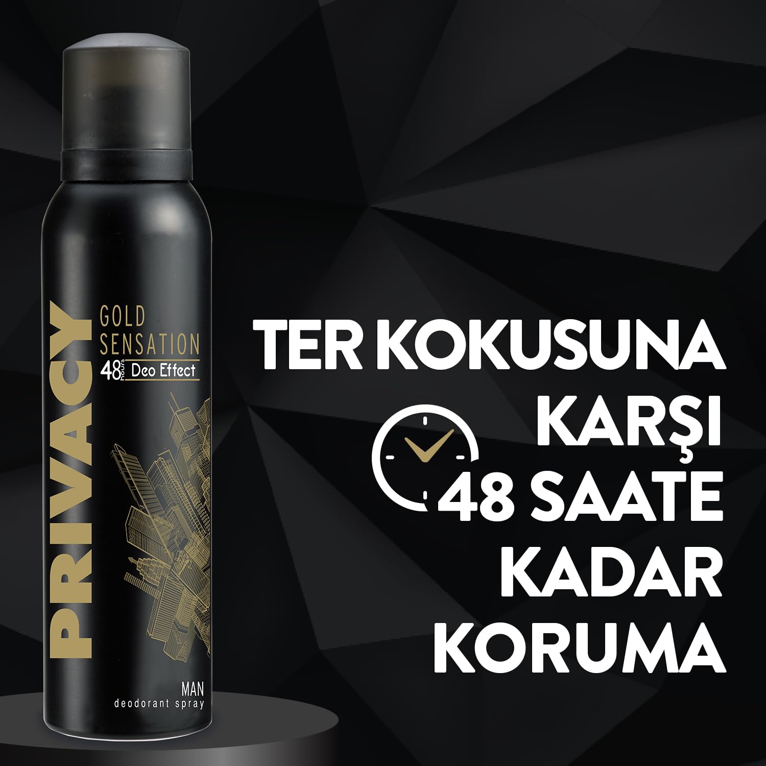 Privacy Gold Men Deodorant 3x150ml
