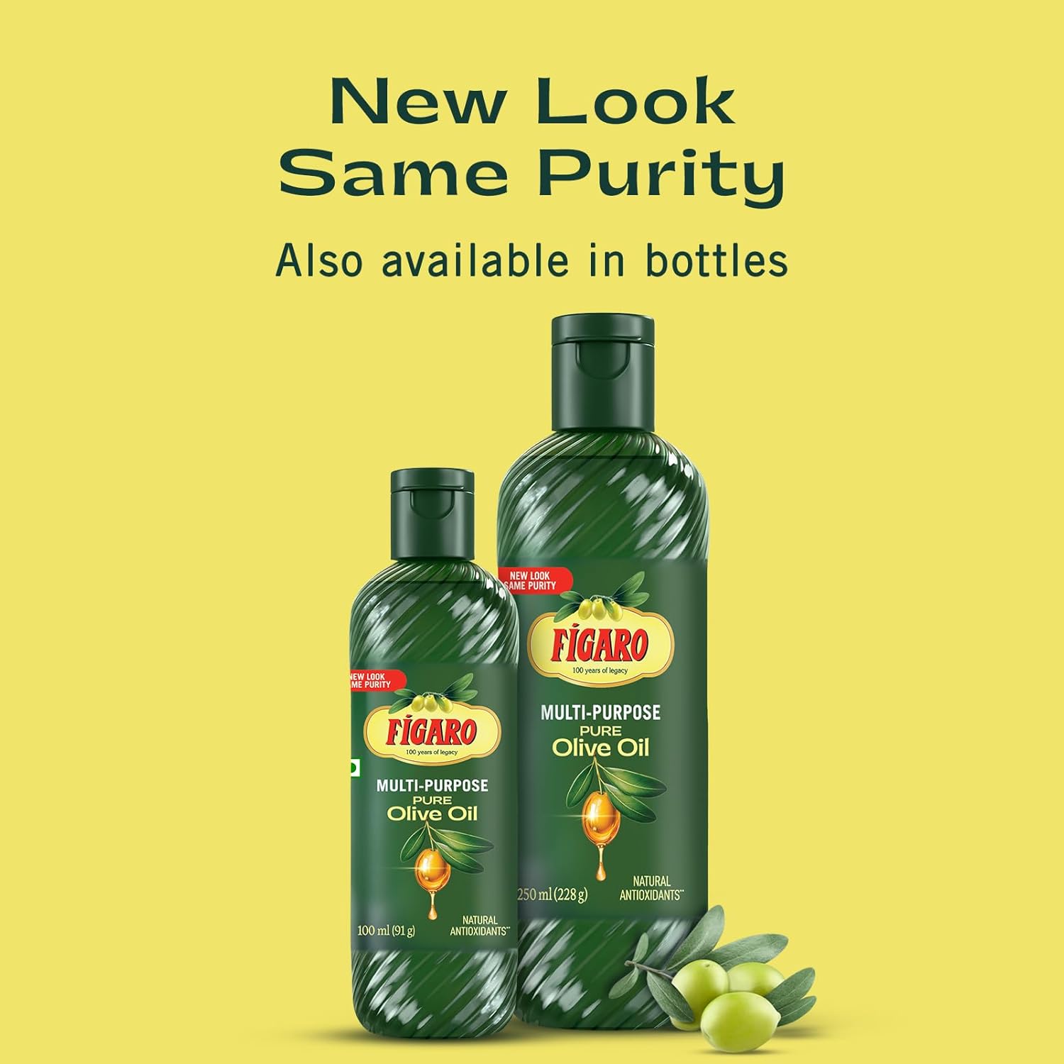 Figaro Olive Oil | Multipurpose Pure Olive Oil | Imported from Spain | 1L Tin (33.81 Fluid Ounces)
