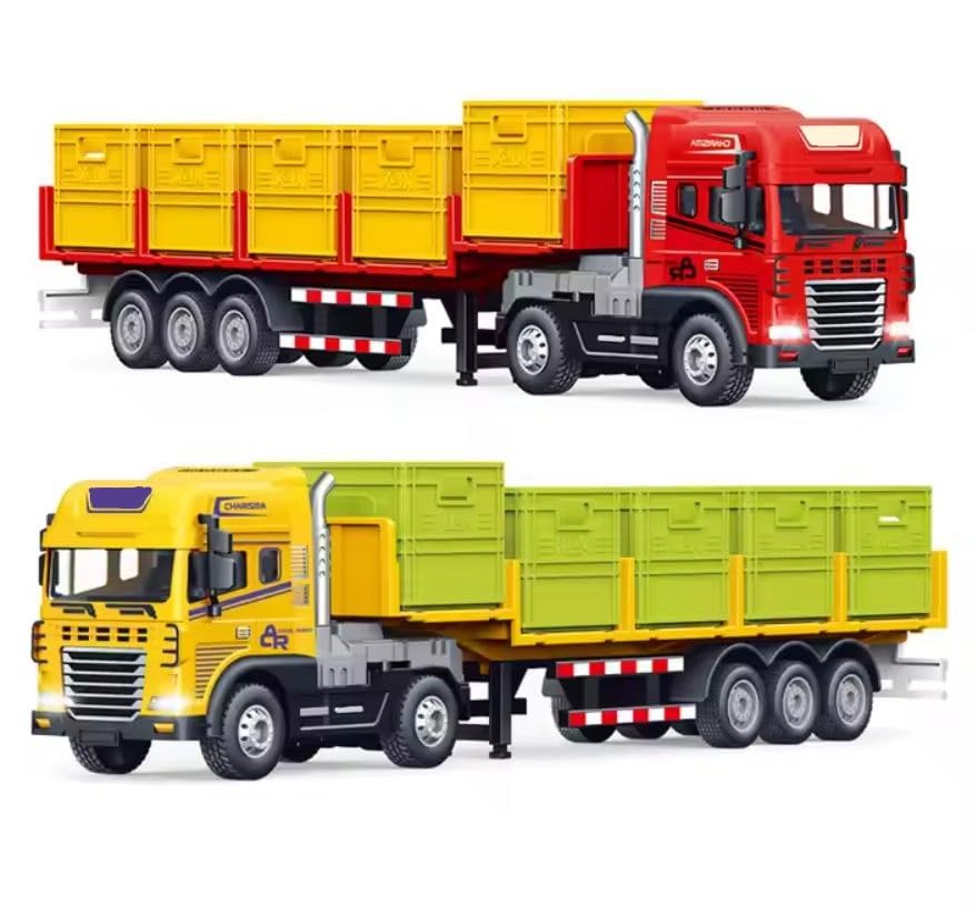 Friction Powered Truck Toy - Kids Construction Vehicle -1