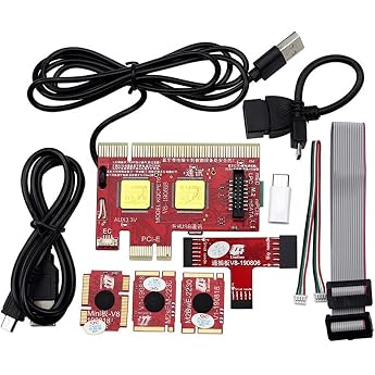 V8 Multifunction Laptop and Desktop PC Card Debug Multifunction Test Card Supports PCI PCI-E LPC Mini MSATA