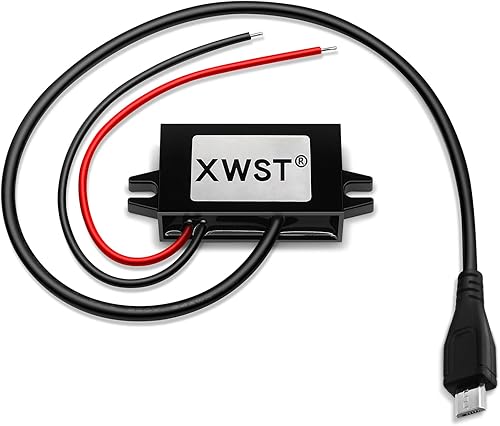 DC a DC 12V a 5V 3A 15W 15W con adaptador de corriente de salida micro USB, convertidor de adaptador de corriente de 8V-22V a 5V Regulador de