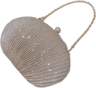Oval Shape Clutch Bag Women Handbags Wedding Banquet Party Chain Shoulder Bag Female Purse