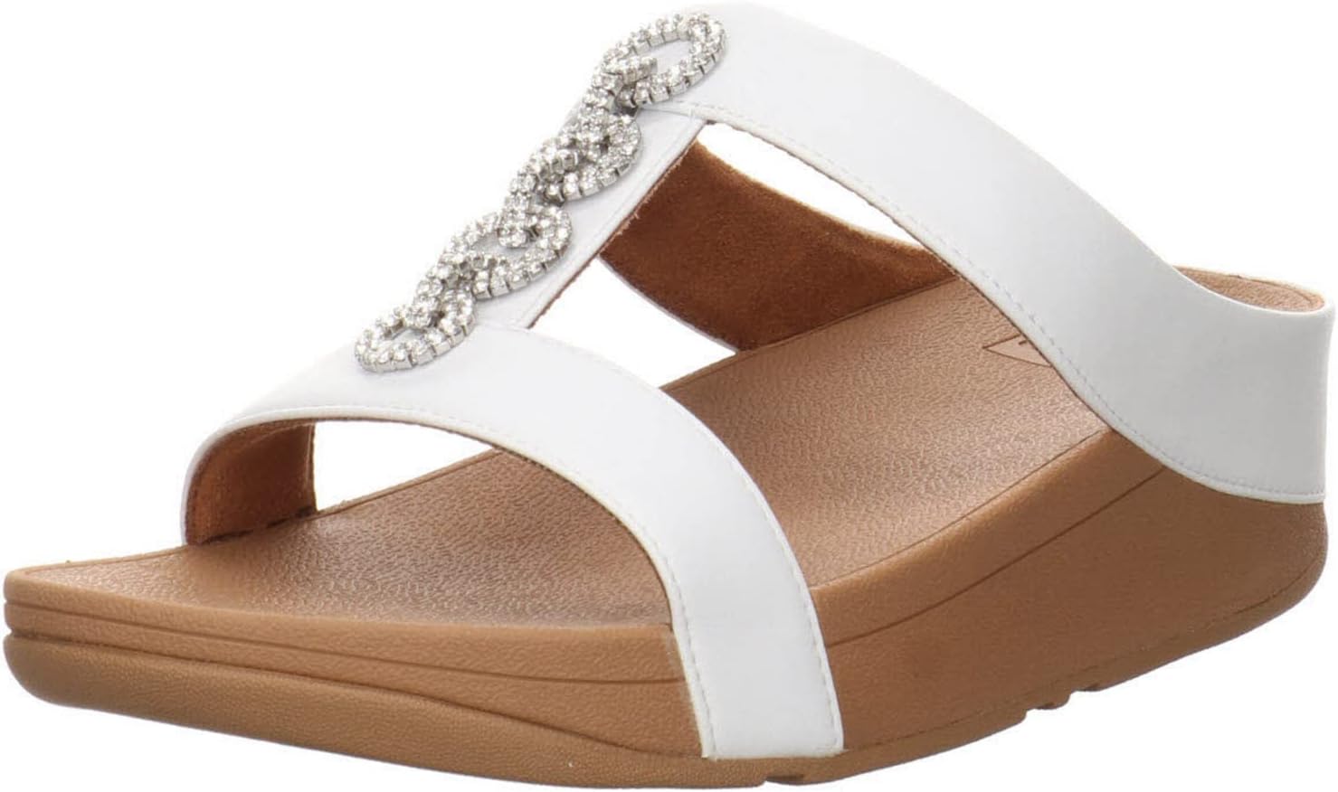 FitFlop Womens Fino Sparkle Metallic Embellished Wedge Sandals