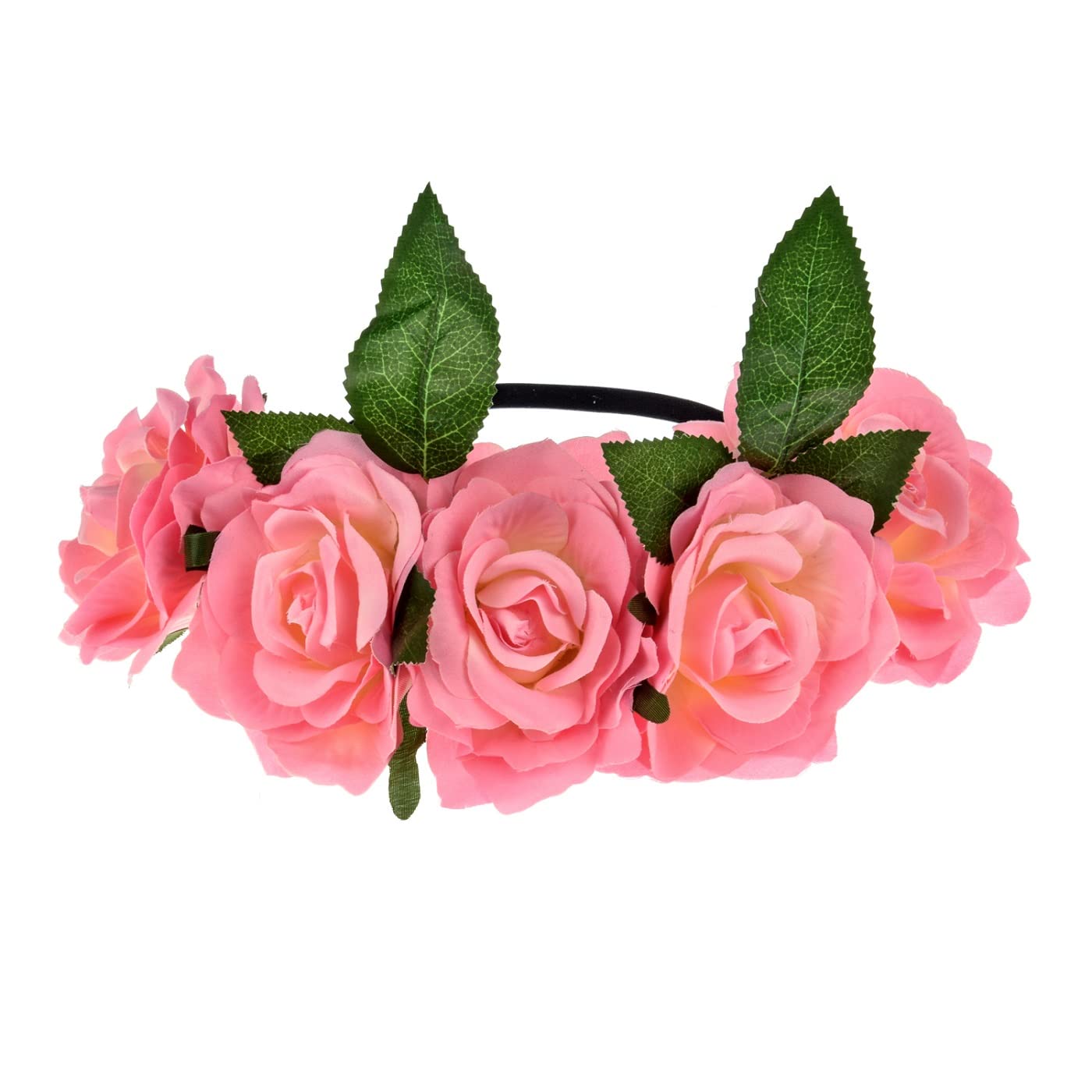 Mexican Flower Crown Halloween Floral Headband Rose Flower Tiara