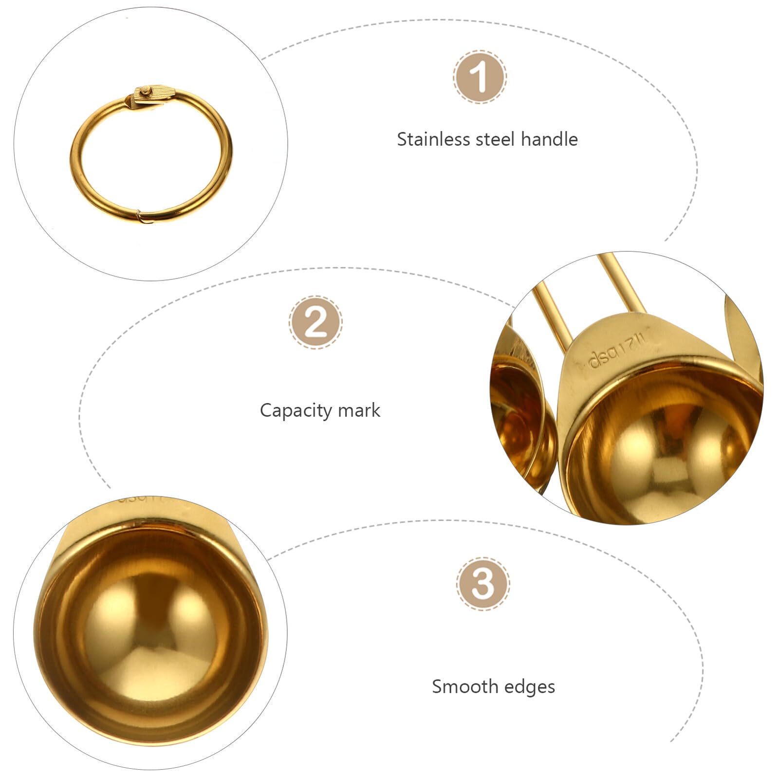 Cuillère Doseuse 9 Pièces en Acier Inoxydable Cuisine
