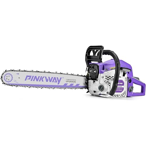 2-cycle 63CC Chainsaw Saw Gas Powered 20" Chain Saws Cordless Petrol Saw Handheld Chainsaw for Cutting Wood Trees Branches，63ACG