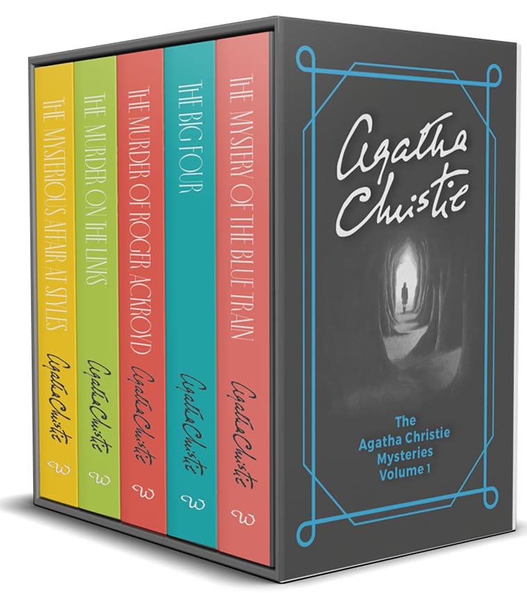 Image of Agatha Christie Mysteries 5 Books Collection Set - Hercule Poirot Series (The Big Four, The Murder of Roger Ackroyd, The Murder on the Links, The ... at Styles,The Mystery of the blue Train)