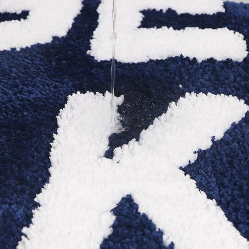 Miniatura 3 de Zeeinx Alfombra de baño con texto en inglés Get Naked, bonita alfombra de baño antideslizante de microfibra absorbente, divertida decoración de baño