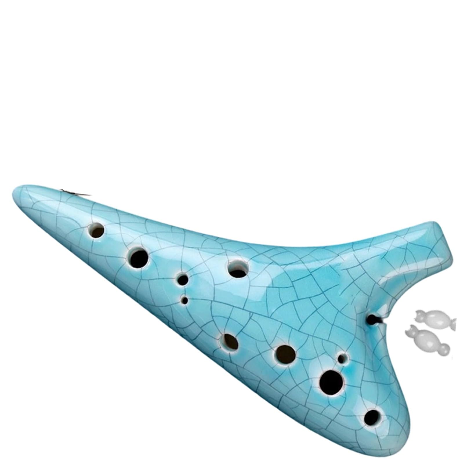 Ocarina Standard Ocarina A/C a 12 fori in do alto maggiore per principianti | Flusso d'aria regolare, pronuncia accurata, tono pieno(Type 16)
