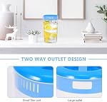 Housoutil 2000ml Plastic Pitcher with Lid, 70oz Covered Cold Water Bottle, Clear Straining Juice Jug Round Lid for Hot/Cold Lemonade Juice Beverage Ice Tea Kettle