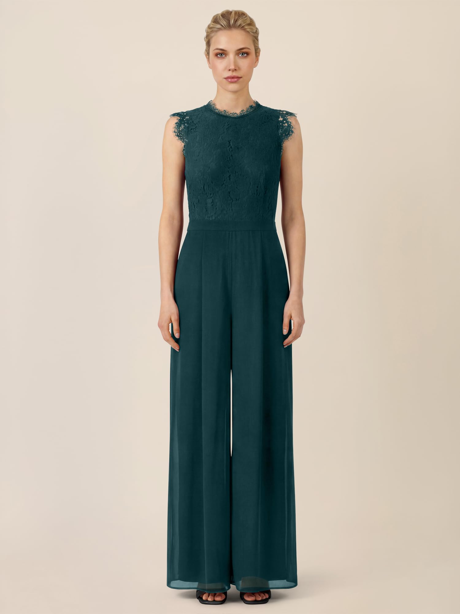 APART Fashion Damen Overall mit Spitzenoberteil overall