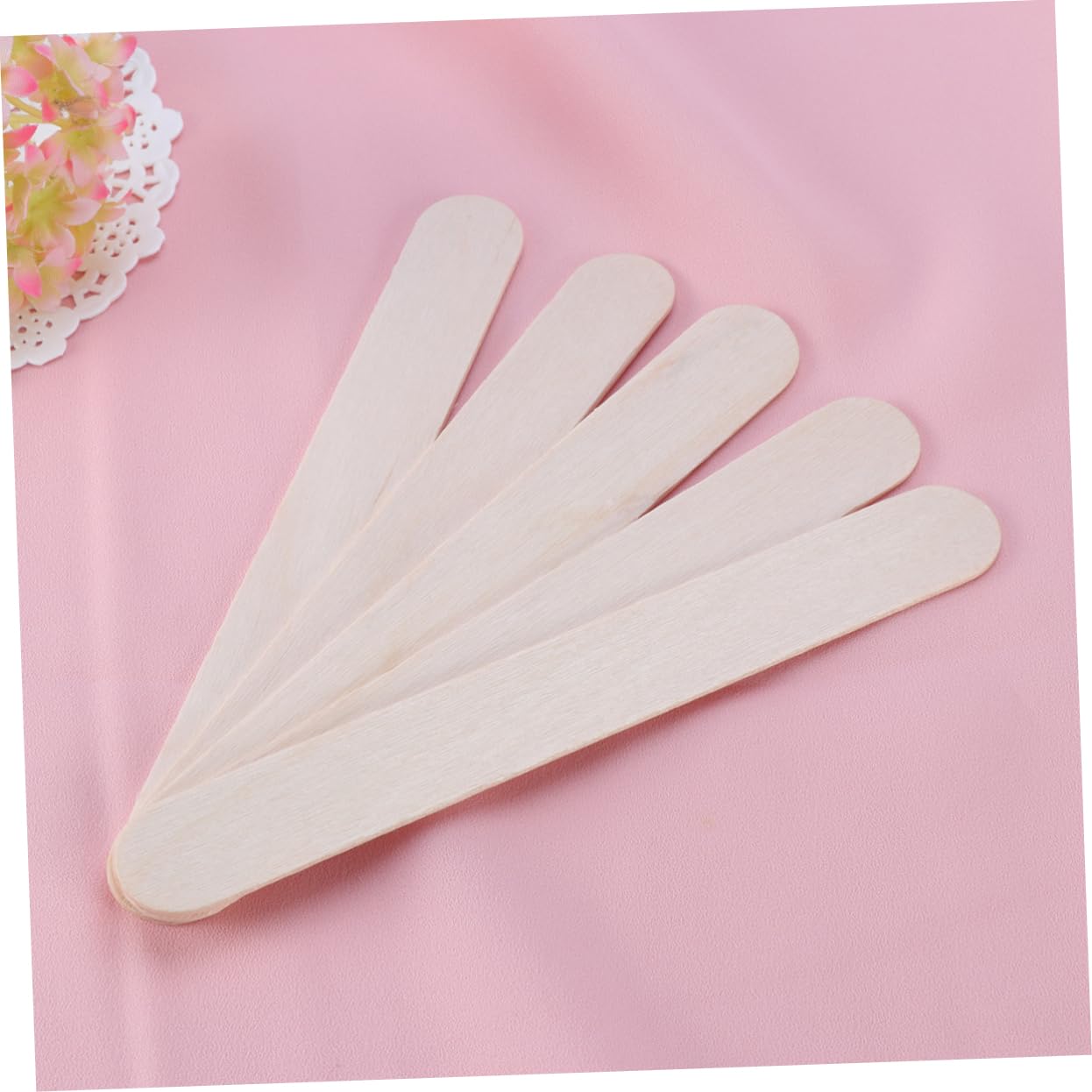 1pcs Wooden Applicator Sticks Hair Removal Spatula for Easy Waxing for Salon and Home Use Safe Material Versatile Depressors for Body Face and Eyebrow Waxing