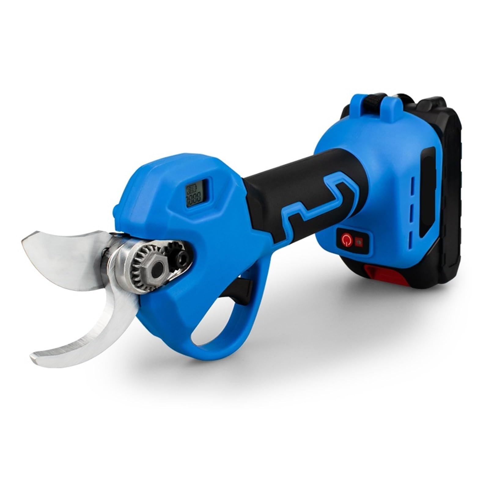 30mm Brushless Electric Pruning Shears 2 Gears Scissors Orchard Shrub Branch Garden Tool for 18V Battery(2 Battery Plastic)