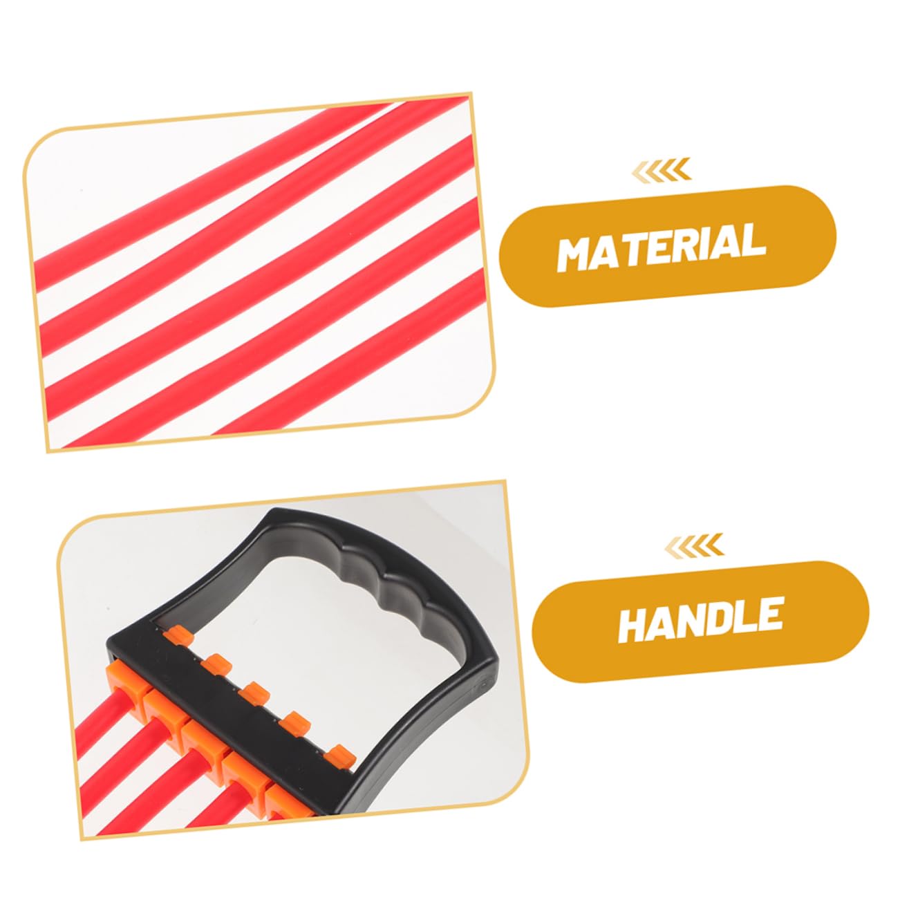 Fascia Elastica di Resistenza 2 Pezzi Tpe per Esercizi Fitness | Struttura Stabile, Installazione Semplice, Uso per Bicipiti e Tricipiti, Pratica in Movimento