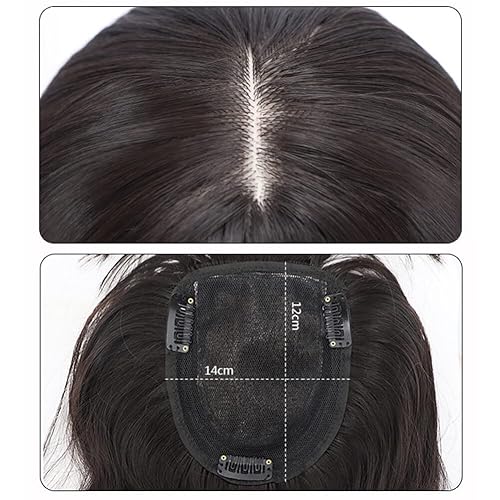 Miniatura 6 de 19.7 in de largo, sin costuras, con clip de aspecto natural, extensión de flecos laterales, para mujer, con cabello fino, lacio, color negro