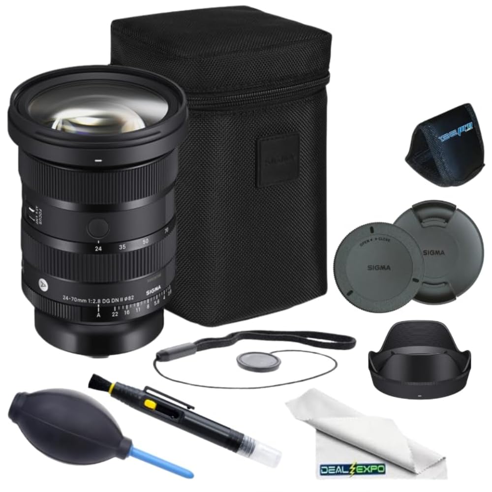 Sigma 24-70mm f/2.8 DG DN II Art Lens for Sony E with Deal-Expo Pro Accessories Bundle...