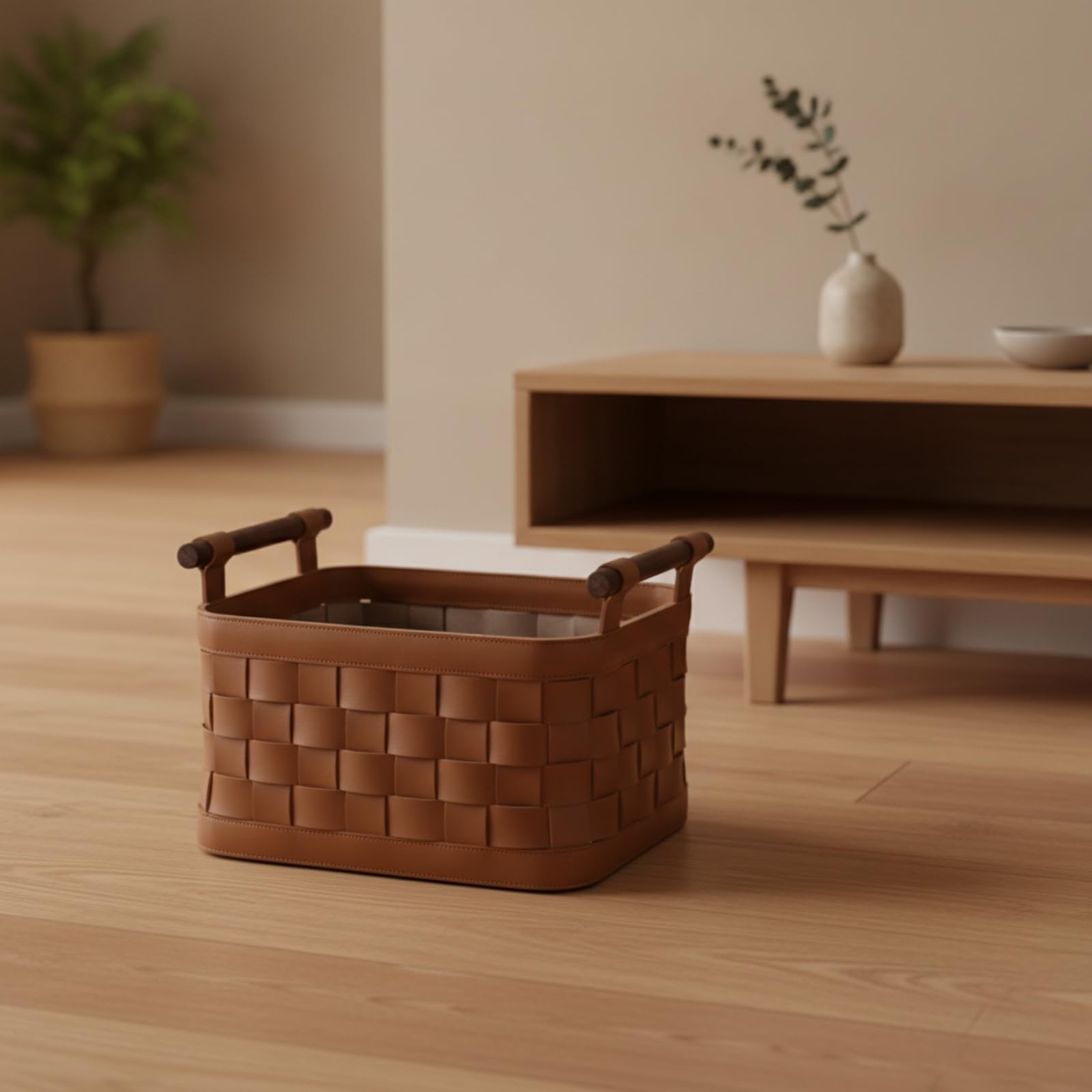 Cesta con Resisn, Marrón, 33 26 19