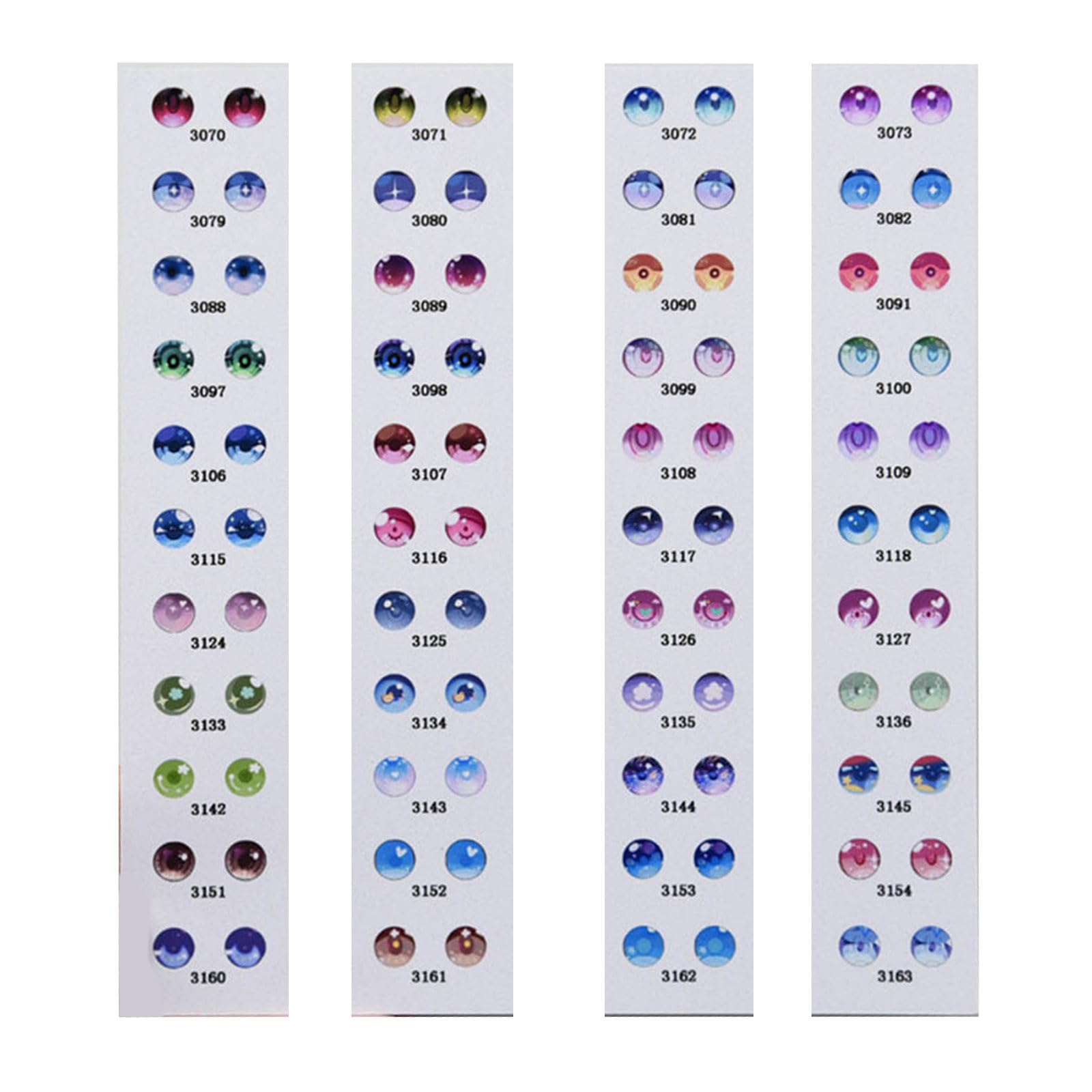 KASFDBMO Handmade Clay Eyes Dolls Eyes Dolls Eyes Accessories For Art Jewelry Making Halloween Decorations