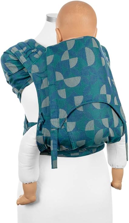 Fidella Flyclick Toddler Demi Boucle Ergonomique I Porte Bebe Ventral Dos I 100 Coton Bio I Evolutif Pour Les Enfants Jusqu A 30 Kg 74 104 Cm I Kaleidoscope Bleu Sarcelle Amazon Fr Bebe