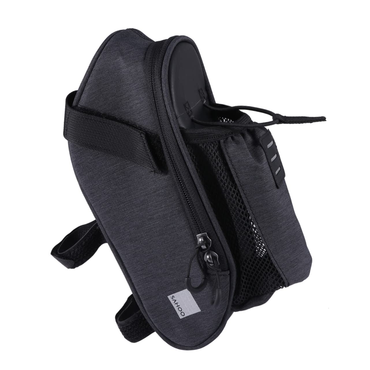 Milisten Large Capacity Bike Rear Bag for Outdoor Use Durable Storage Pouch with Reflective Marking Easy to with Bicycle Racks Black