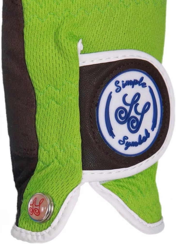 Men's RainGrip Golf Glove Two Pack,Hot Wet Weather Comfort,（Two Left Hands Or Two Right Hands Or One Pair） Four Colors to Choose from White/Green/Navy Blue/Grey(Green,S,Pair)