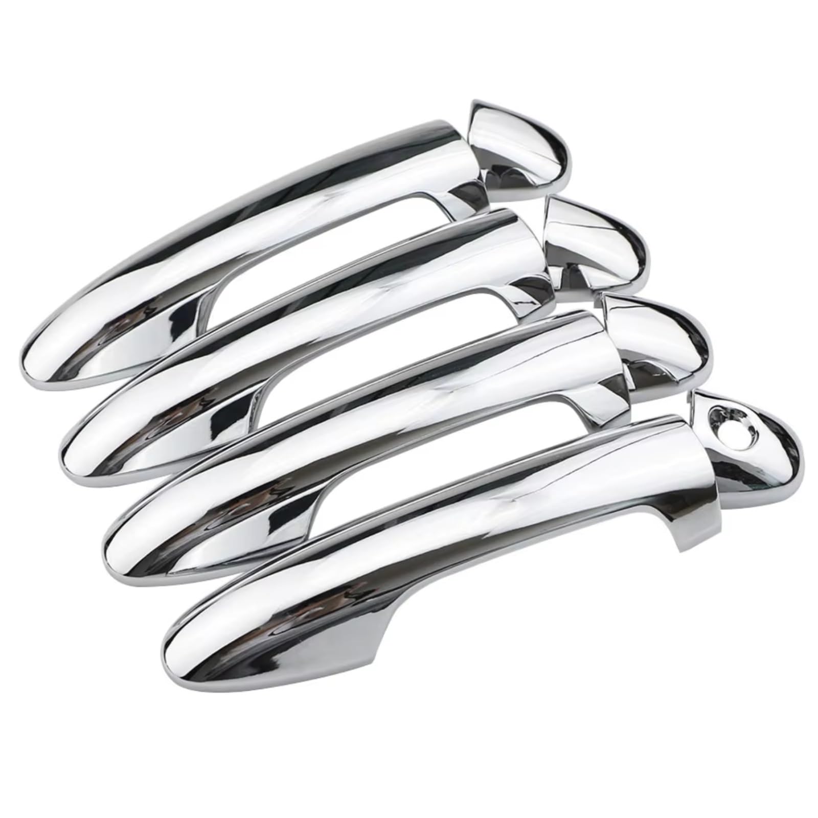 Jjrfvbgt One Color Door Handle Trim Compatible With Toyota For Rav4 2013 2014 2015 2016 2017 2018 Catch Cover Trim Chrome Car Exterior Door Handle Housing