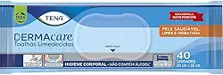 Tena Slip Dermacare, Toalha Umedecida para Banho de Leito, 40 unidades